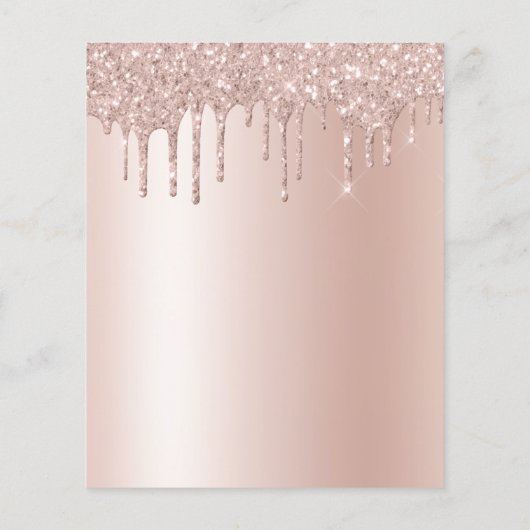 Rose Gold Glitzer 16 . Geburtstag Geburtstag (Rückseite)