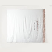 Rose Gold Glitzer 21. Hintergrund für Fotos Wandteppich (Vorderseite (Horizontal))