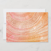 Rose Gold Glitzer 50 und fabelhaft Geburtstag Einladung (Rückseite)