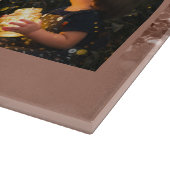 Rose Gold Glitzer 6 FotoCollage Familienname Cutt Schneidebrett (Ecke)