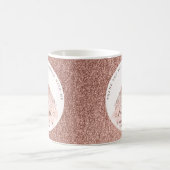 Rose Gold Glitzer Aquarellkleid Geburtstagsgeschen Kaffeetasse (Mittel)