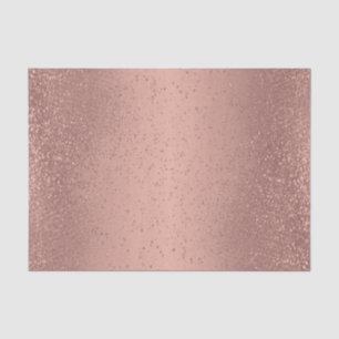Rose Gold Glitzer auf glänzendem Hintergrund Seidenpapier