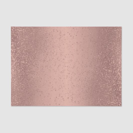 Rose Gold Glitzer auf glänzendem Hintergrund Seidenpapier (Vorderseite)