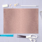 Rose Gold Glitzer auf glänzendem Hintergrund Seidenpapier (Handwerk)