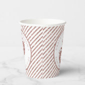 Rose Gold Glitzer Baby Feet Baby Showpersönlich Pappbecher (Rechts)