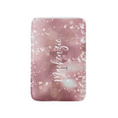 Rose Gold Glitzer Badematte (Vorderseite Vertikal)