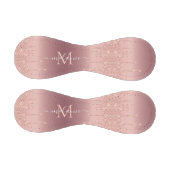 Rose Gold Glitzer Baseball Individuelle Name Lette (Paneele)