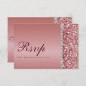 Rose Gold Glitzer Bat Mitzvah (Vorne/Hinten)