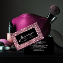 Rose Gold Glitzer Beauty Salon