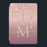 Rose Gold Glitzer benutzerdefinierte Buchstabenbez iPad Mini Hülle<br><div class="desc">iPad Air Covers mit Monogram Name Text Rose Gold Blush Glitzer Sparkle Personalisiert Geburtstag - Geburtstag oder Hochzeitsgeschenk / Beides - Fügen Sie Ihren Brief / Name - Text oder Entfernen - Make Your Special iPad Hüllen Gift - Neu formatieren und verschieben oder entfernen und fügen Sie Text / Elemente...</div>