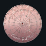 Rose Gold Glitzer Benutzerdefinierte Textnamendate Dartscheibe<br><div class="desc">Dartboards mit benutzerdefinierten Text Rose Gold Blush Glitzer Sparkle Tropfen Hochzeit oder Party / Geschenk - Fügen Sie Ihren einzigartigen Text / Name oder Text entfernen - Make your Special Dart Board Geschenk - Neu vergrössern und verschieben oder entfernen und fügen Sie Text / Elemente mit Anpassungstool. Design von MIGNED....</div>