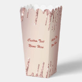 Rose Gold Glitzer Benutzerdefinierte Textnamenspul Geschenkschachtel (Rückseite)