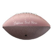 Rose Gold Glitzer Benutzerdefinierter Text Fußball Football (Gedreht 270)