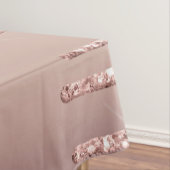 Rose Gold Glitzer Benutzerdefinierter Textname Tab Tischdecke (Beispiel)