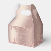 Rose Gold Glitzer Benutzerdefiniertes Geschenk ode Geschenkschachtel (Rückseite)