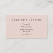 Rose Gold Glitzer Berufliche Visitenkarte (Rückseite)