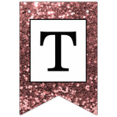 Rose Gold Glitzer Bindung an das Foto des Knotens Wimpelkette (Zweite Fahne)