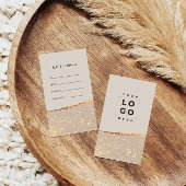 Rose Gold Glitzer & Black Modern Geschenkgutschein Visitenkarte