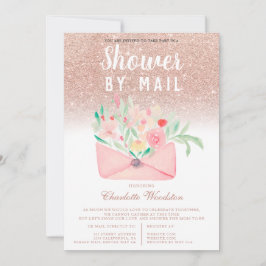 Rose Gold Glitzer Blumendusche für Kleinkinder per Einladung