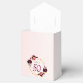 Rose Gold Glitzer Blumengeburt Geschenkschachtel (Geöffnet)