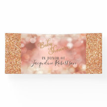 Rose Gold Glitzer Blush Fairy Lights Babydusche
