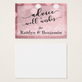Rose Gold Glitzer Bokeh Beratung und Wünsche (Vorne & Hinten)