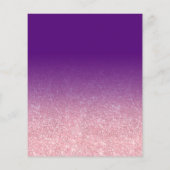 Rose Gold Glitzer Brautparty Lila (Rückseite)