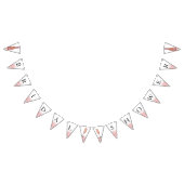 Rose Gold Glitzer Brautparty Wimpelkette (Alle)