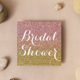 Rose Gold Glitzer Bridal Dusche Einladungen