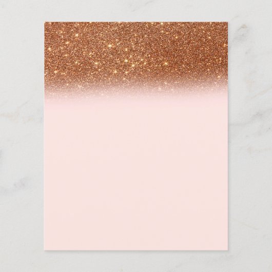 Rose Gold Glitzer Bridal würde sie eher spielen (Rückseite)