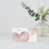 Rose Gold Glitzer Business Card Visitenkarte (Stehend Vorderseite)