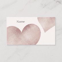 Rose Gold Glitzer Business Card