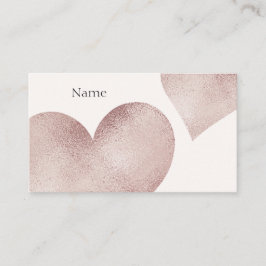 Rose Gold Glitzer Business Card Visitenkarte