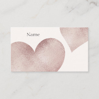 Rose Gold Glitzer Business Card Visitenkarte