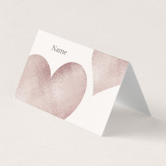 Rose Gold Glitzer Business Card Visitenkarten