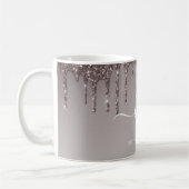 Rose Gold Glitzer Business-Mitarbeiter Einheitlich Kaffeetasse (Links)