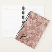 Rose Gold Glitzer Camouflage Jahresprogramm Planer (Anzeige)