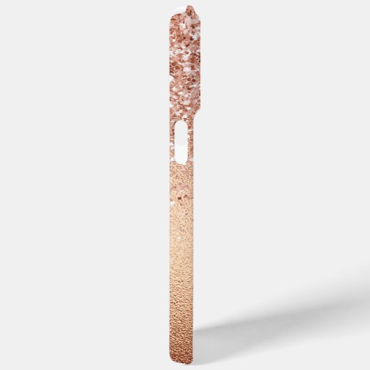 Rose Gold Glitzer Case-Mate iPhone Hülle (Rückseite / Rechts)