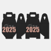 Rose Gold Glitzer Class 2025 Geschenkschachtel (Ungeklappt)