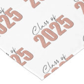 Rose Gold Glitzer Class 2025 Großer Tischläufer (Ecke)