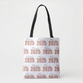 Rose Gold Glitzer Class 2025 Tasche (Vorderseite)