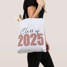 Rose Gold Glitzer Class 2025 Tasche