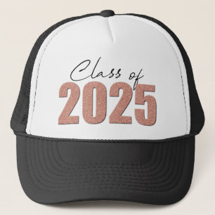 Rose Gold Glitzer Class 2025 Truckerkappe