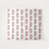 Rose Gold Glitzer Class of 2025 Foto Backdrop Wandteppich (Vorderseite (Horizontal))