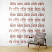 Rose Gold Glitzer Class of 2025 Foto Backdrop Wandteppich (Beispiel)
