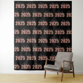 Rose Gold Glitzer Class of 2025 Foto Backdrop Wandteppich (Beispiel)