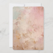 Rose Gold Glitzer Confetti Einladung (Rückseite)