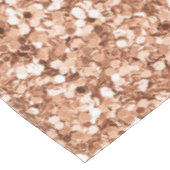 Rose Gold Glitzer Confetti Glam Wedding Monogram Tischdecke (Schrägansicht)