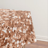 Rose Gold Glitzer Confetti Glam Wedding Monogram Tischdecke (Beispiel)