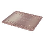 Rose Gold Glitzer Cutting Board mit benutzerdefini Schneidebrett (Ecke)
